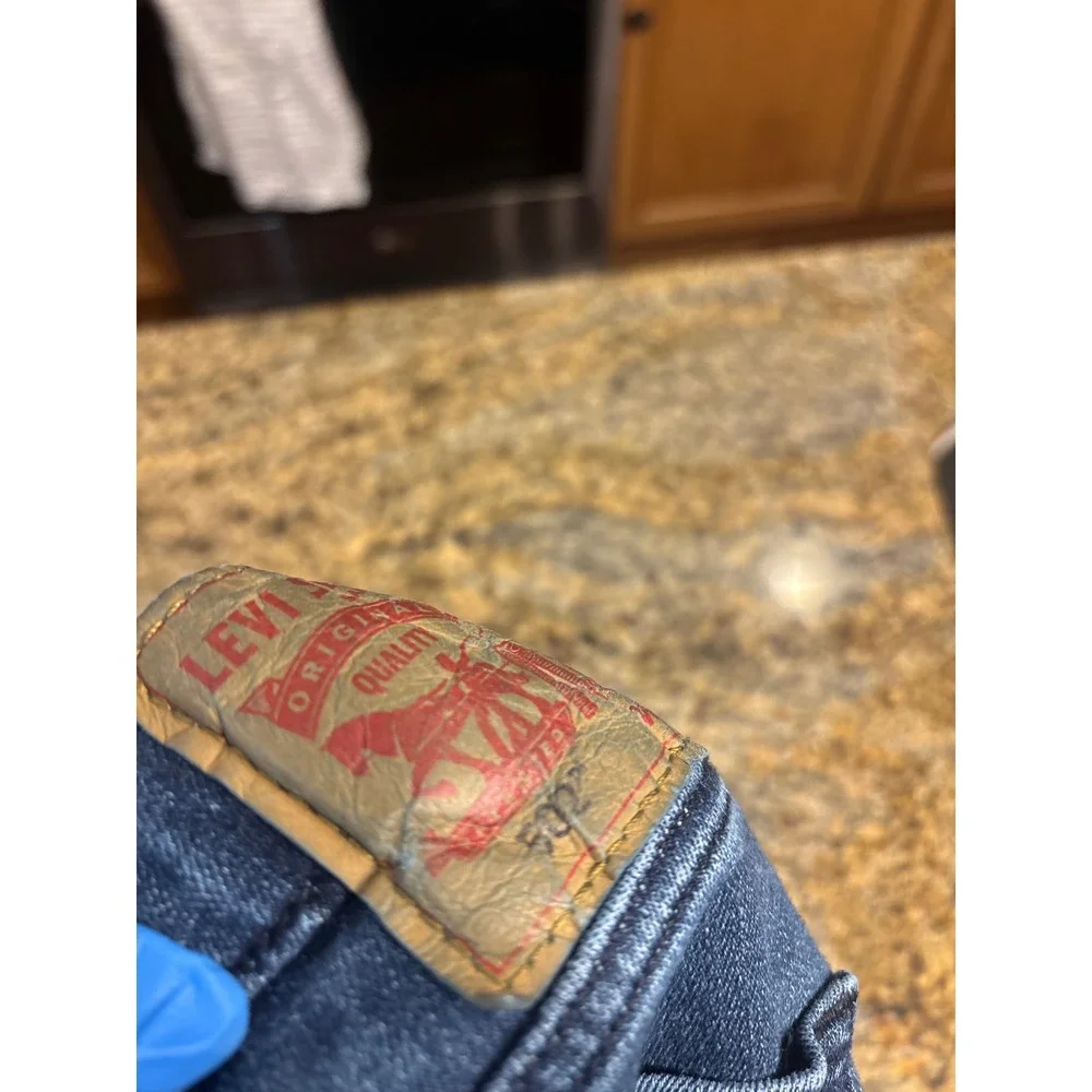 Levis 502 Regular Taper Mens Blue Jeans Fits 40W 29L (Tagged 44W 34L) Denim Pant